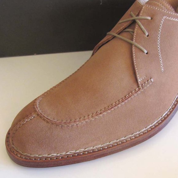 AMEDEO TESTONI Norwegian stitch suede shoes 11G / 12 US - Picture 9 of 10